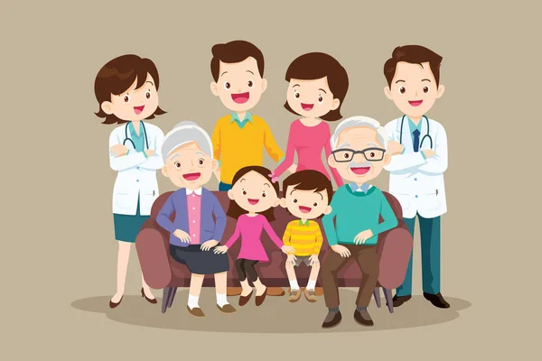 Familia en distintas etapas de la vida